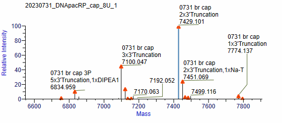 BP-05-10 Pre-treatment Kit for mRNA Capping Rate Detection: Figure 4 capped RNA readout.