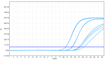 MD2091 Sensi Direct All-in-One qPCR Master Mix with UNG: Plasma and Serum Inhibitor-Tolerance Test - HBV Plasma Template - FAM (Target) (MD2091 System - HBV Assay Amplification)